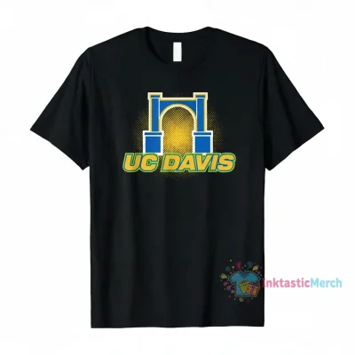 UC Davis Men's Heavyweight T-Shirt - Black, Size S