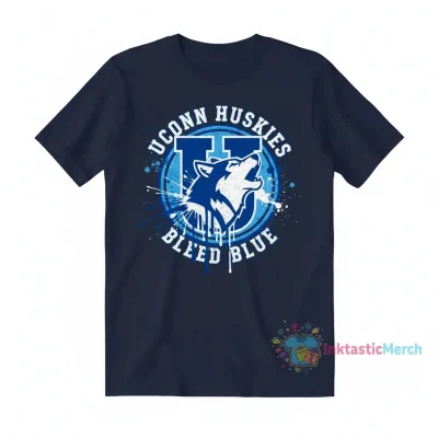 UConn Huskies Bleed Blue: Feel the Spirit Tee