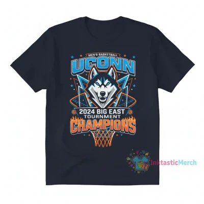 UConn Huskies Men’s Basketball 2024 Big East Champions Tee