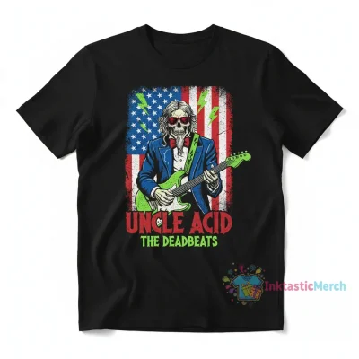 Uncle Acid The Deadbeats USA Flag Tee