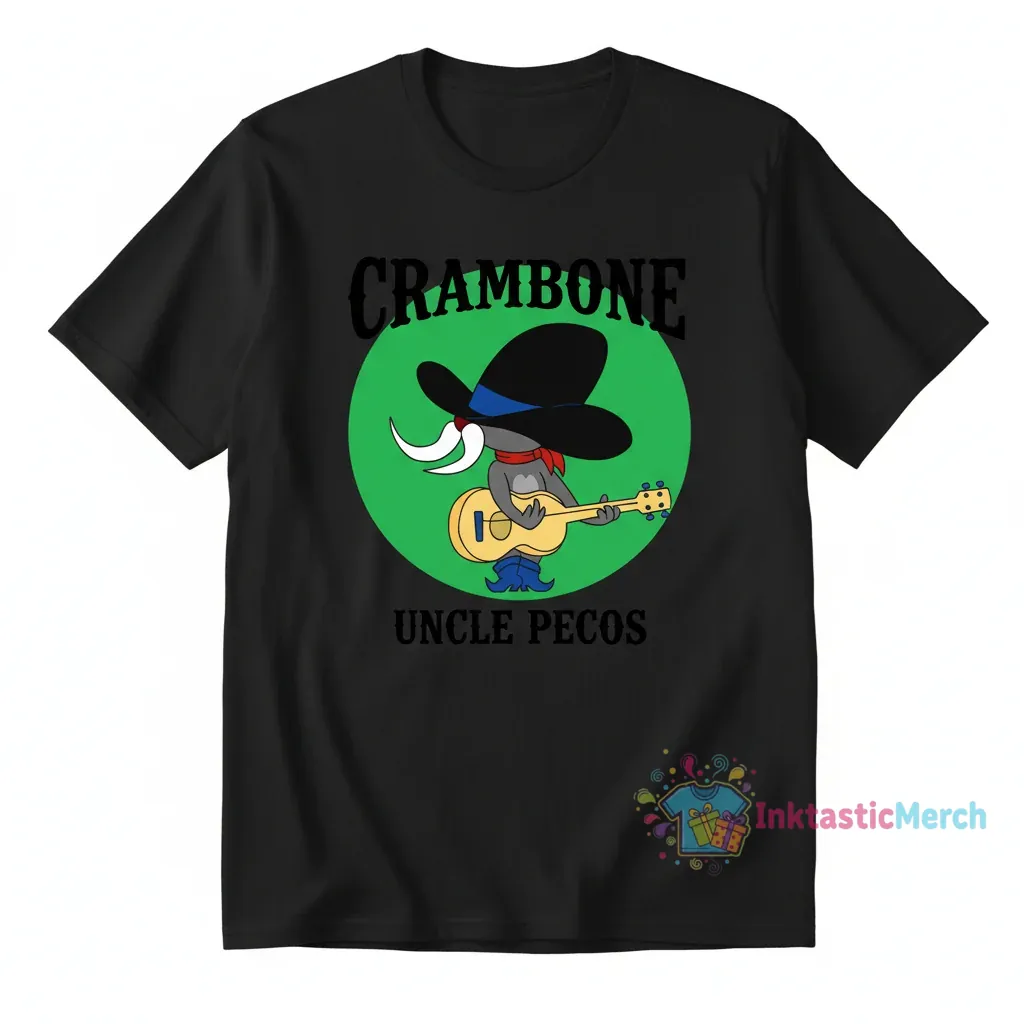 Uncle Pecos Crambone T-Shirt Sticker - 2" Round - Kelly Green 1 Uncle Pecos Crambone T-Shirt Sticker - 2" Round - Kelly Green