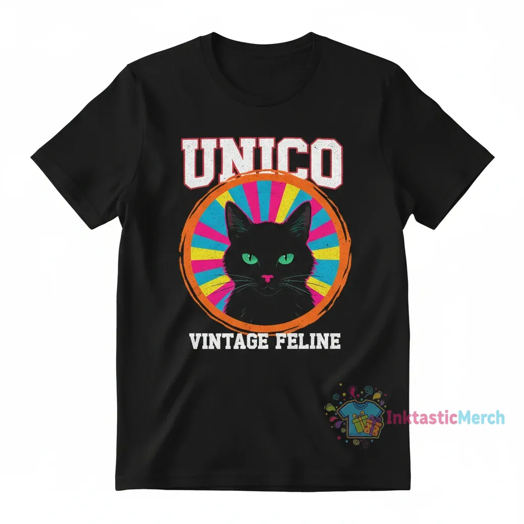 Unico Cat Vintage T-Shirt 1 Unico Cat Vintage T-Shirt