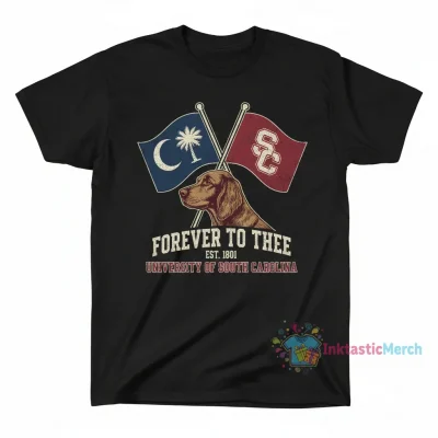 University of South Carolina Forever to Thee Boykin Flags Est. 1801 T-Shirt