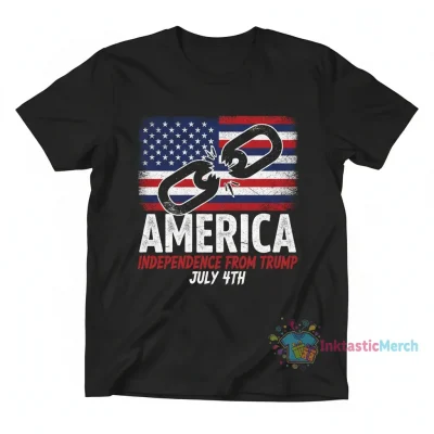 Home 10 USA Anti Trump 4th of July Shirt America Independence Day Men's Heavyweight T-shirt