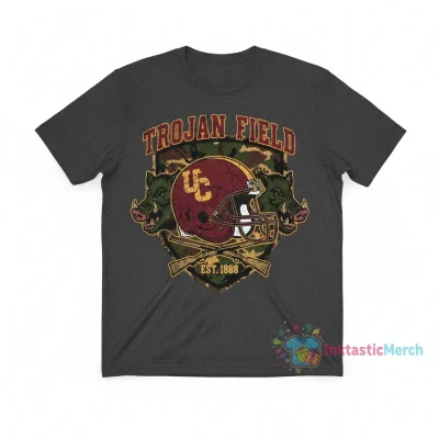 USC Hunting Camo Football T-Shirt | Officially Licensed Apparel
