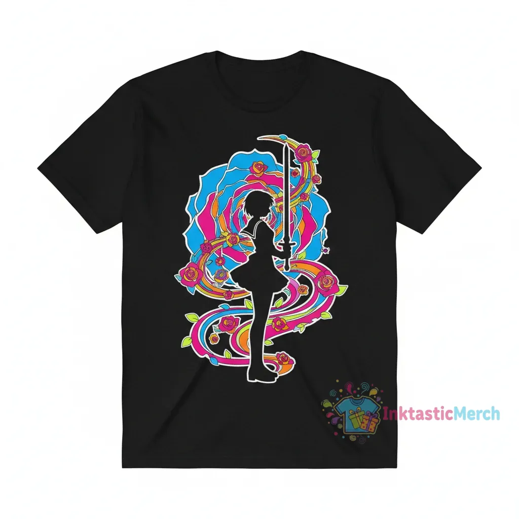 Utena Tenjou - Revolutionary Girl Utena - Men's Heavyweight T-shirt (Black, Size S) 1 Utena Tenjou - Revolutionary Girl Utena - Men's Heavyweight T-shirt (Black, Size S)