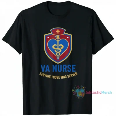 VA Nurse T-Shirts: Men's Black Heavyweight - Size S