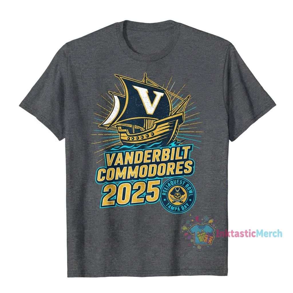 Vanderbilt Commodores 2025 ReliaQuest Bowl Championship T-Shirt 1 Vanderbilt Commodores 2025 ReliaQuest Bowl Championship T-Shirt