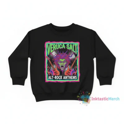 Veruca Salt Band T-Shirt Sweatshirts Kids's Crewneck Sweatshirt 4T Black