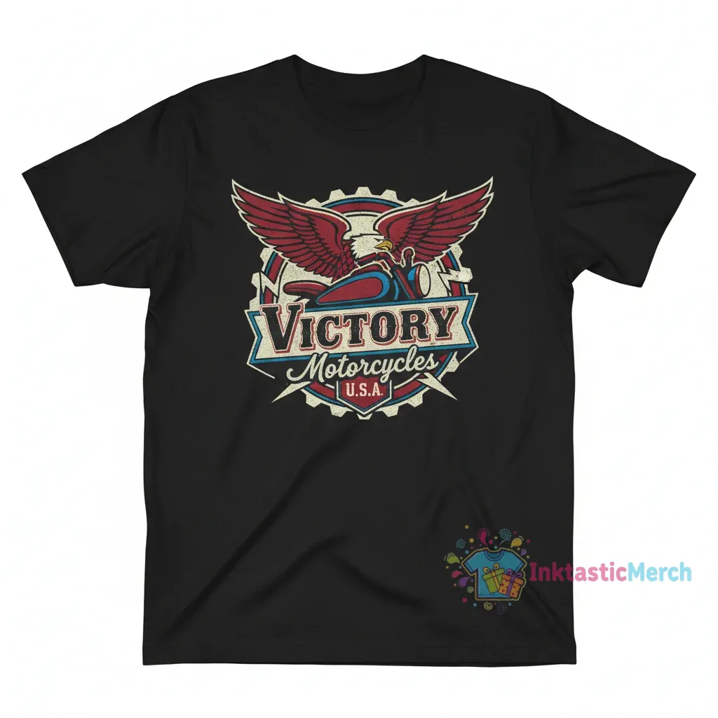 Victory Motorcycle USA Tee: Conquer Road & Style 1 Victory Motorcycle USA Tee: Conquer Road & Style