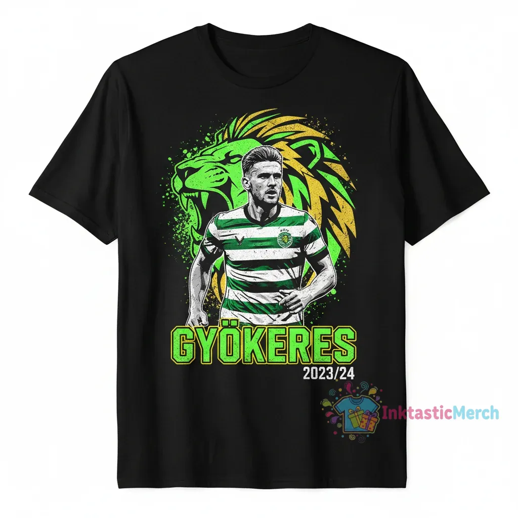 Viktor Gyökeres Sporting CP Graphic T-Shirt - Fan Apparel 1 Viktor Gyökeres Sporting CP Graphic T-Shirt - Fan Apparel