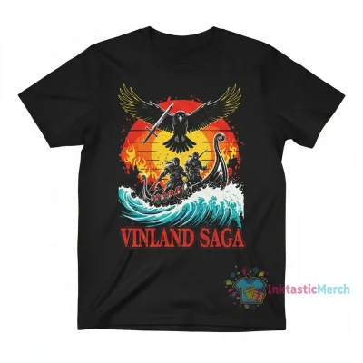 Vinland Saga Men's Heavyweight T-Shirt - Black, Size S
