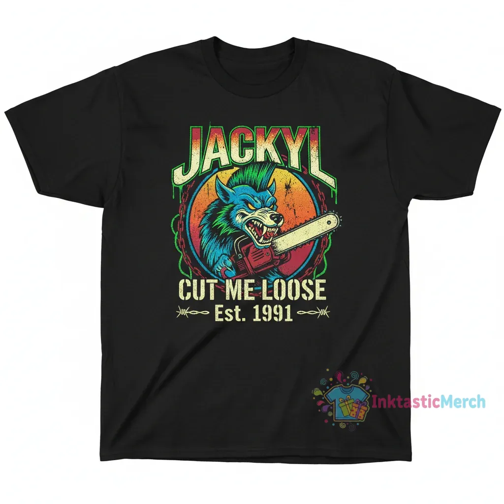 Vintage Jackyl Band T-Shirt Men's Heavyweight Black - Size S 1 Vintage Jackyl Band T-Shirt Men's Heavyweight Black - Size S