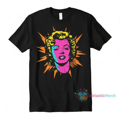 Vintage Marilyn Monroe Black Heavyweight T-Shirt Men's Size S