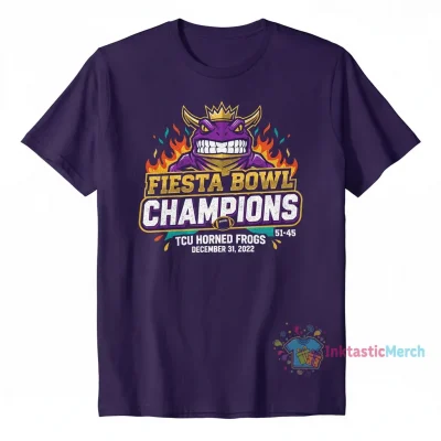 TCU Horned Frogs Vrbo Fiesta Bowl Champions T-Shirt