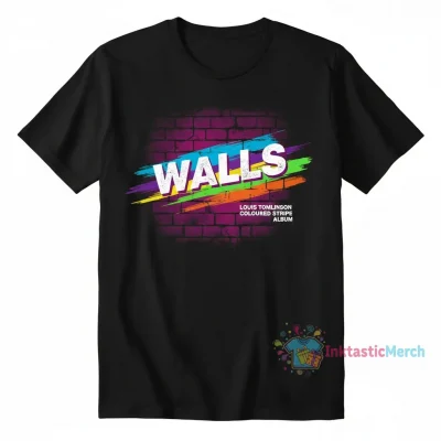 Walls louis tomlinson coloured stripe purple Classic T-Shirt Men's Heavyweight T-shirt