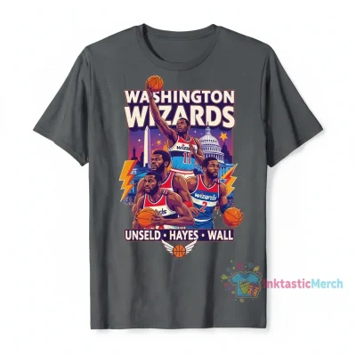 Washington Wizards Wes Unseld Elvin Hayes John Wall Graphic T-Shirt
