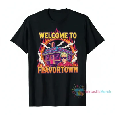 Welcome To Flavortown Vintage Tee - Black