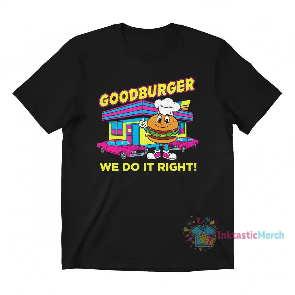 Welcome To Goodburger Movie T-Shirts Men's Heavyweight T-shirt 1 Welcome To Goodburger Movie T-Shirts Men's Heavyweight T-shirt