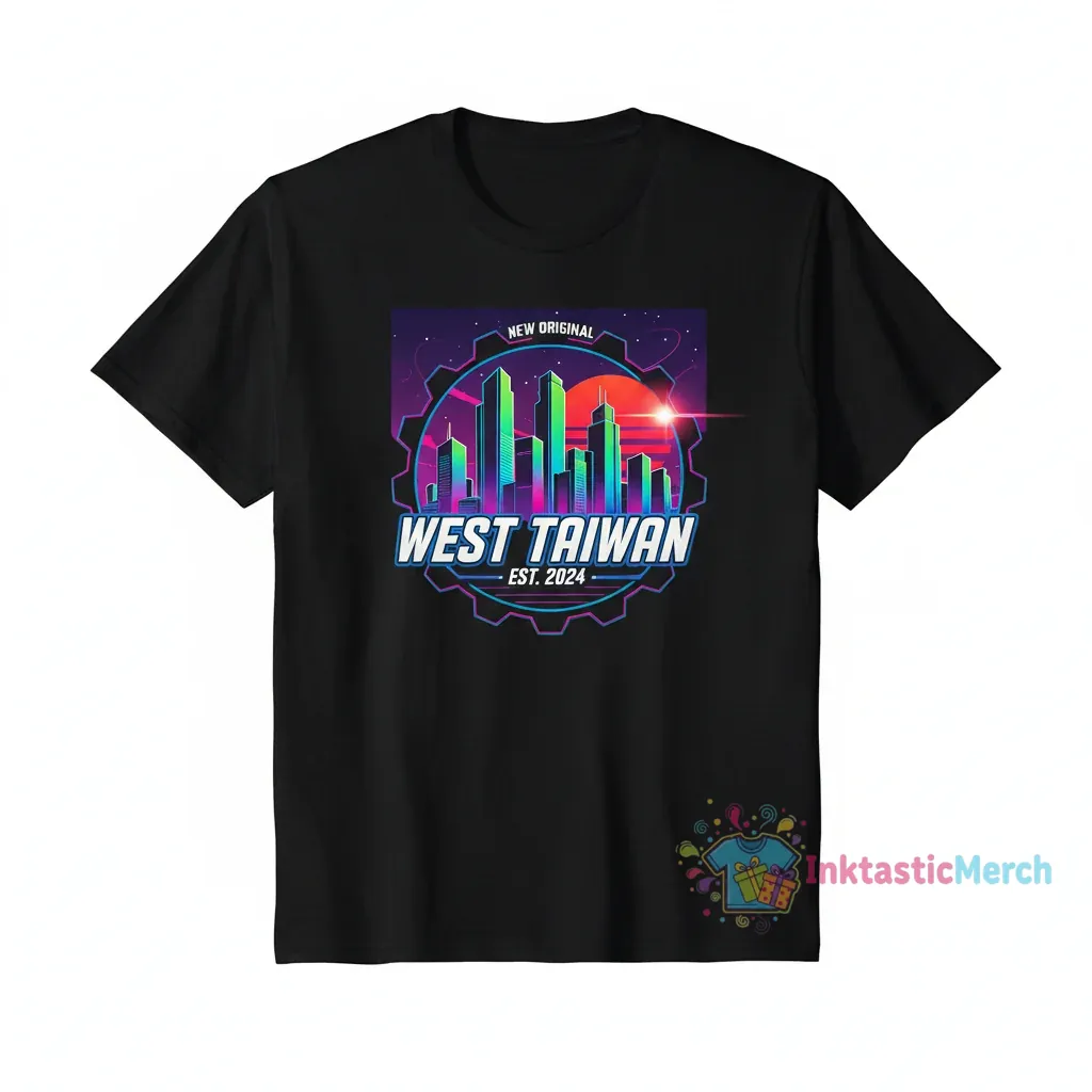 West Taiwan Classic Fit Men's T-Shirt - Black, Size S 1 West Taiwan Classic Fit Men's T-Shirt - Black, Size S