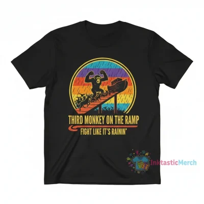 Fight Like You're The Third Monkey // Noah's Ark Rain Tee Sticker