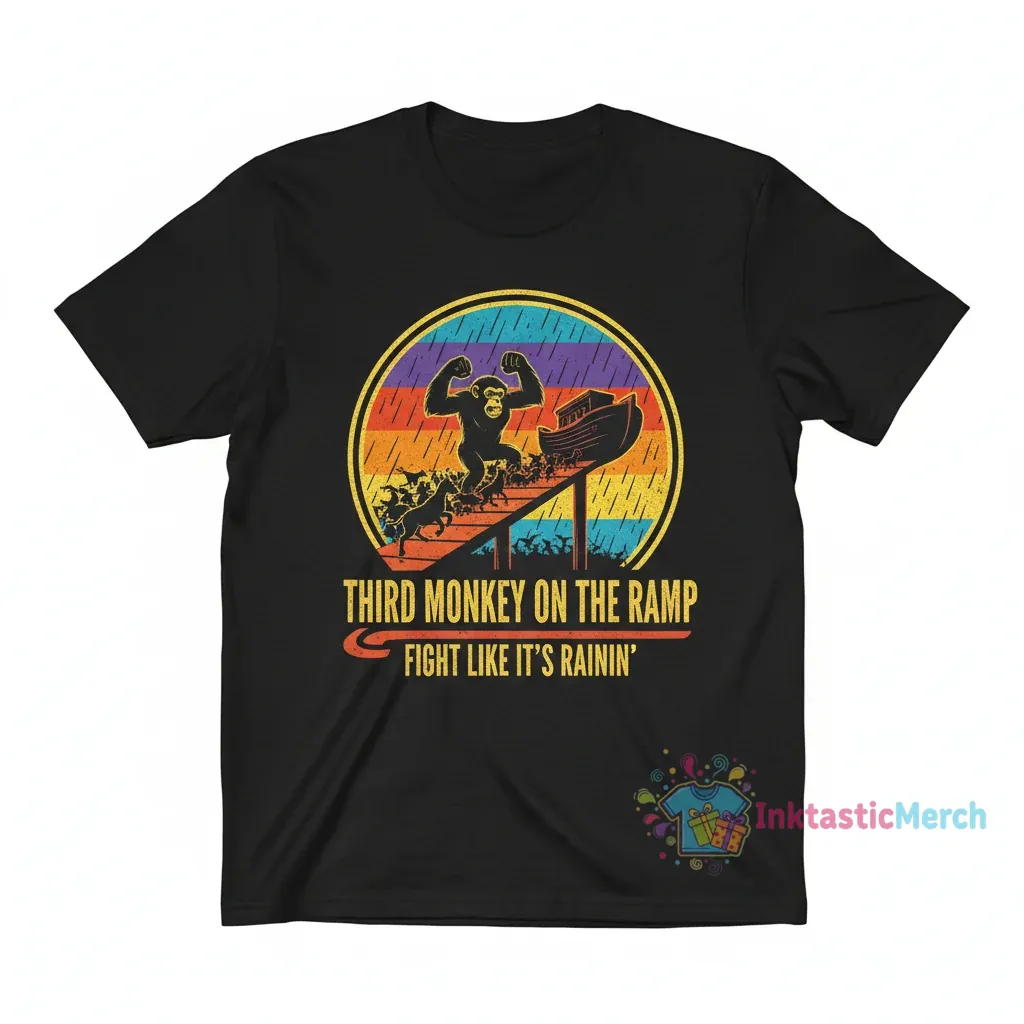 Fight Like You're The Third Monkey // Noah's Ark Rain Tee Sticker 1 Fight Like You're The Third Monkey // Noah's Ark Rain Tee Sticker