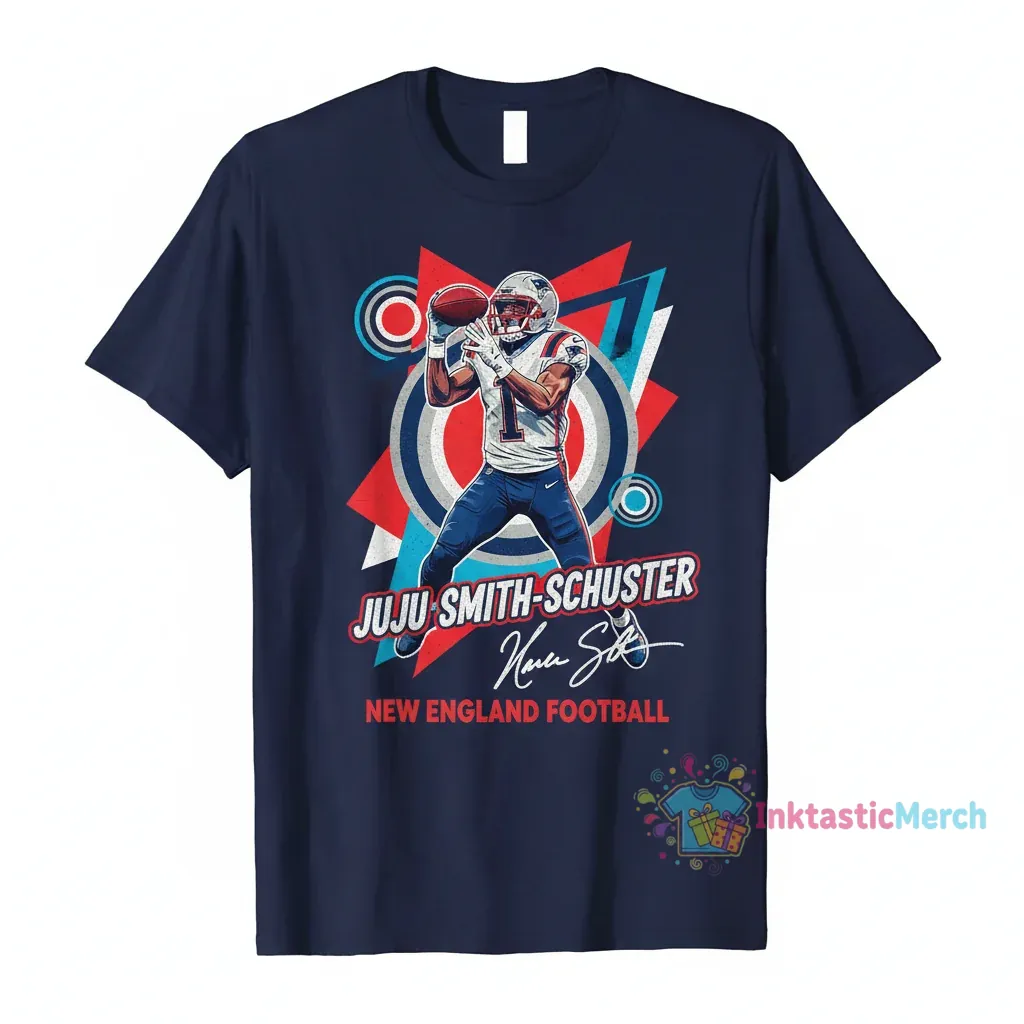 Juju Smith-Schuster New England Signature Shirt 1 Juju Smith-Schuster New England Signature Shirt