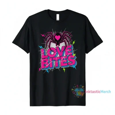 AJ Lee "Love Bites" Wrestling Entertainment Men's Heavyweight T-Shirt - Black, Size S