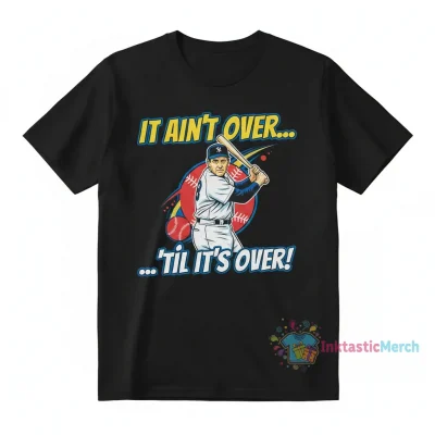 Yogi Berra Baseball Classic Men's Heavyweight T-Shirt - Black, Size S