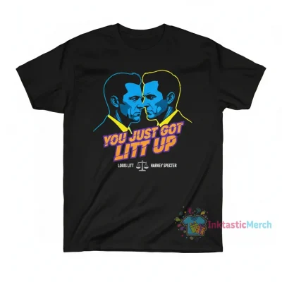 You Just Got Litt Up Louis Litt and Harvey Specter T-Shirt Men's Heavyweight T-shirt