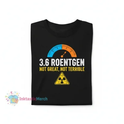 3.6 Roentgen "Not Great, Not Terrible" Chernobyl T-Shirt - Men's Heavyweight Black, Size S