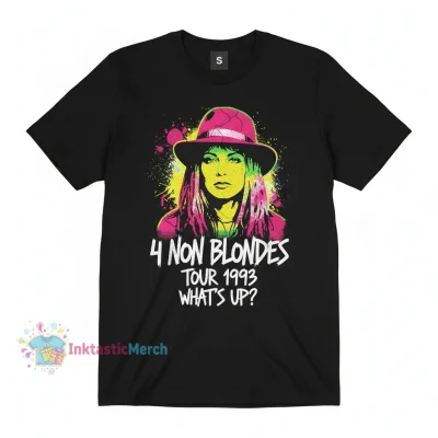 4 Non Blondes Band Tour Concert T-Shirt - Men's Heavyweight Black - Size S