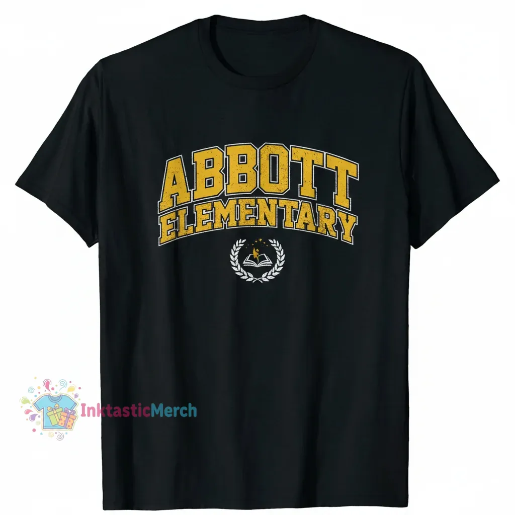 Abbott Elementary Classic Men's Heavyweight T-Shirt - Black, Size S 1 Abbott Elementary Classic Men's Heavyweight T-Shirt - Black, Size S
