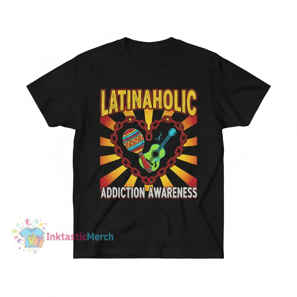 Addiction Awareness Latinaholic Shirt: A Statement of Strength 1 Addiction Awareness Latinaholic Shirt: A Statement of Strength