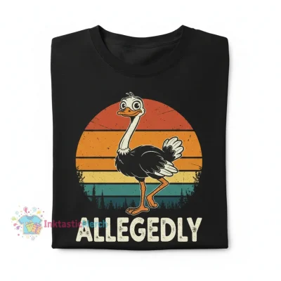 Letterkenny "Allegedly Funny Ostrich" Heavyweight Tee - Black