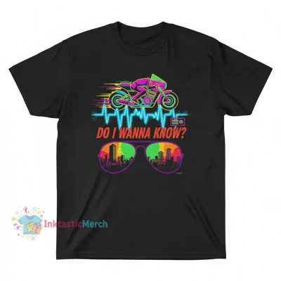 Arctic Monkeys AM Inspired Men's Heavyweight Black T-Shirt - Size S