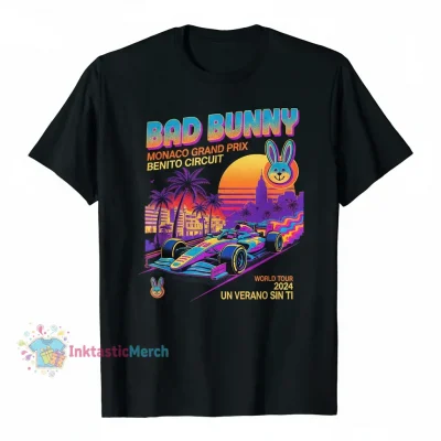 Bad Bunny Monaco Classic Tee - Vintage Black