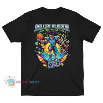 Baller Blockin' Splash Money Records Youth Heavyweight T-Shirt - Black XL