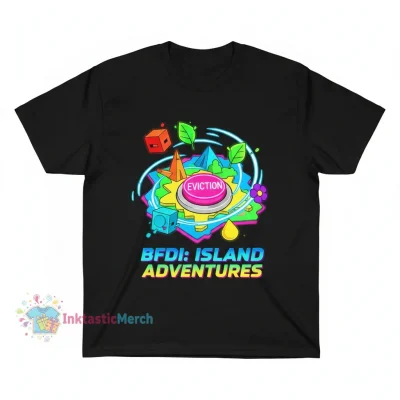 Battle For Dream Island BFDI Men's Heavyweight Tee - Black, Size S