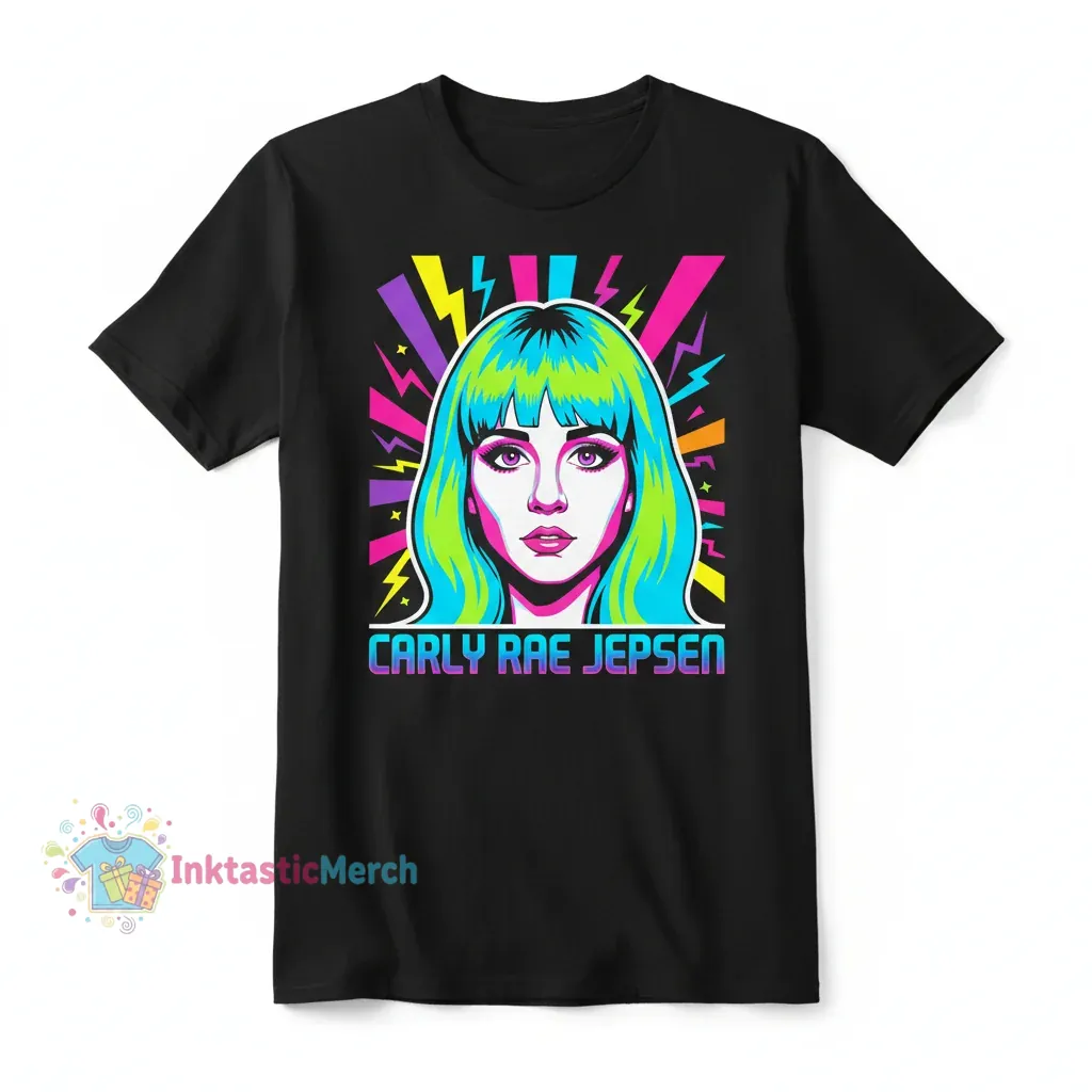 Carly Rae Jepsen Black Heavyweight T-Shirt - Men's Size S 1 Carly Rae Jepsen Black Heavyweight T-Shirt - Men's Size S