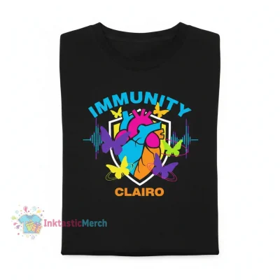 Clairo Immunity T-Shirt - Men's Heavyweight Black (Size S)