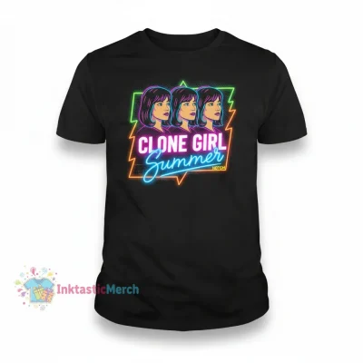 Clone Girl Summer Men's Heavyweight T-Shirt - Black