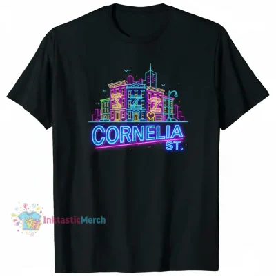 Cornelia Street Heavyweight Men's T-Shirt - Black, Size S