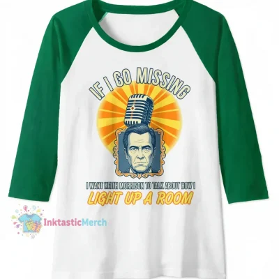 Keith Morrison Dateline Baseball Tee - White/Kelly XL