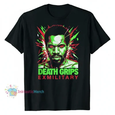 Death Grips Exmilitary Heavyweight Men's T-Shirt - Black, Size S