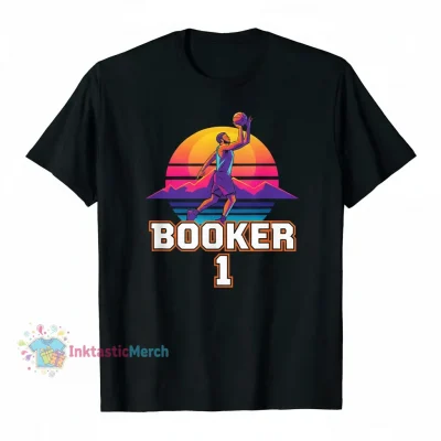 Devin Booker Tee: Premium Heavyweight T-Shirt in Black (Size S)