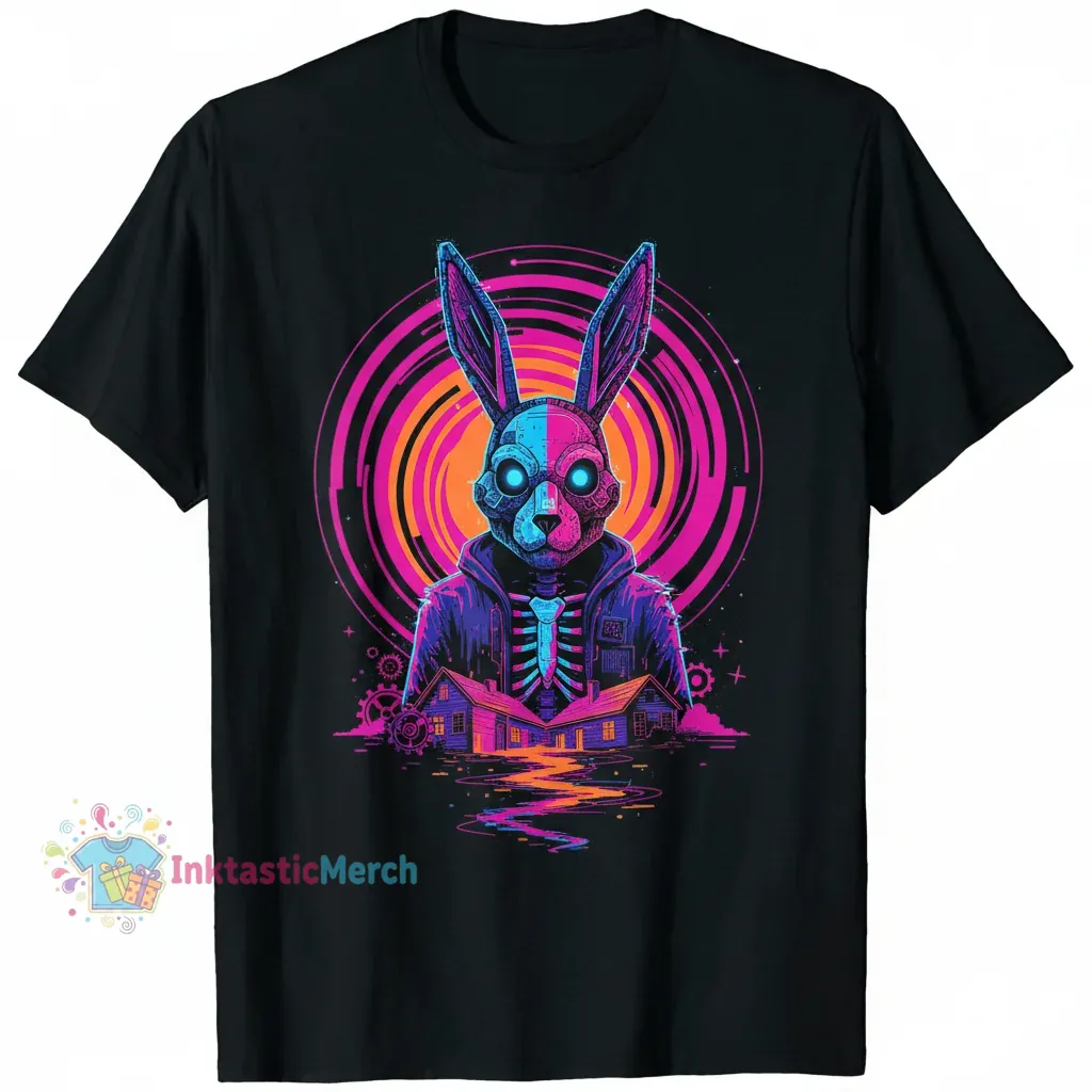 Donnie Darko Skeleton T-Shirt - Men's Heavyweight Black - Size S 1 Donnie Darko Skeleton T-Shirt - Men's Heavyweight Black - Size S