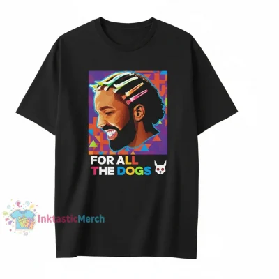 Drake Hair Clips Signature "For All The Dogs" Men's Classic T-Shirt - Black, Size S