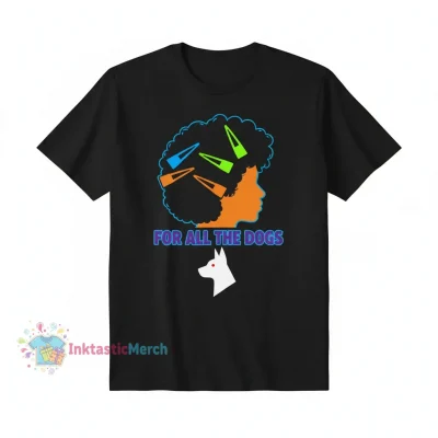 Drake Hair Clips Signature Shirt: For All The Dogs Heavyweight Tee - Black