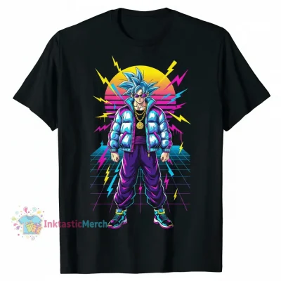 Drip Goku High Quality Heavyweight T-Shirt - Men's Size S, Black